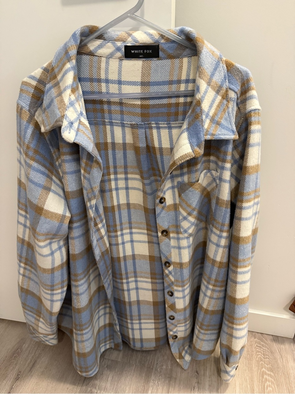 White fox sweater/jacket